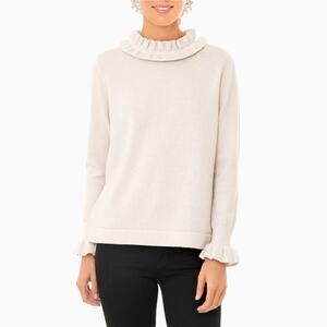 Tuckernuck Cashmere & Wool Shimmer Edie Ruffle Sweater